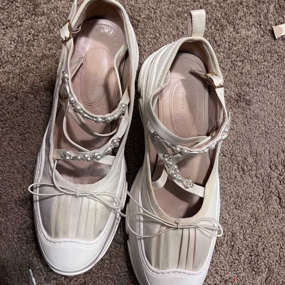 Simone Rocha low trek ballerina embellished sneakers - Picture 7 of 7